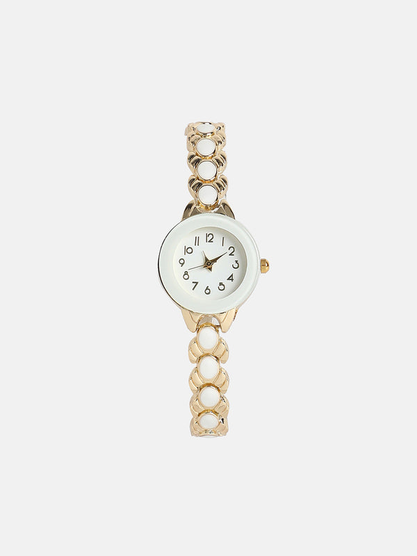 The-Enamel-Round-Watch-With-Bracelet-Combo