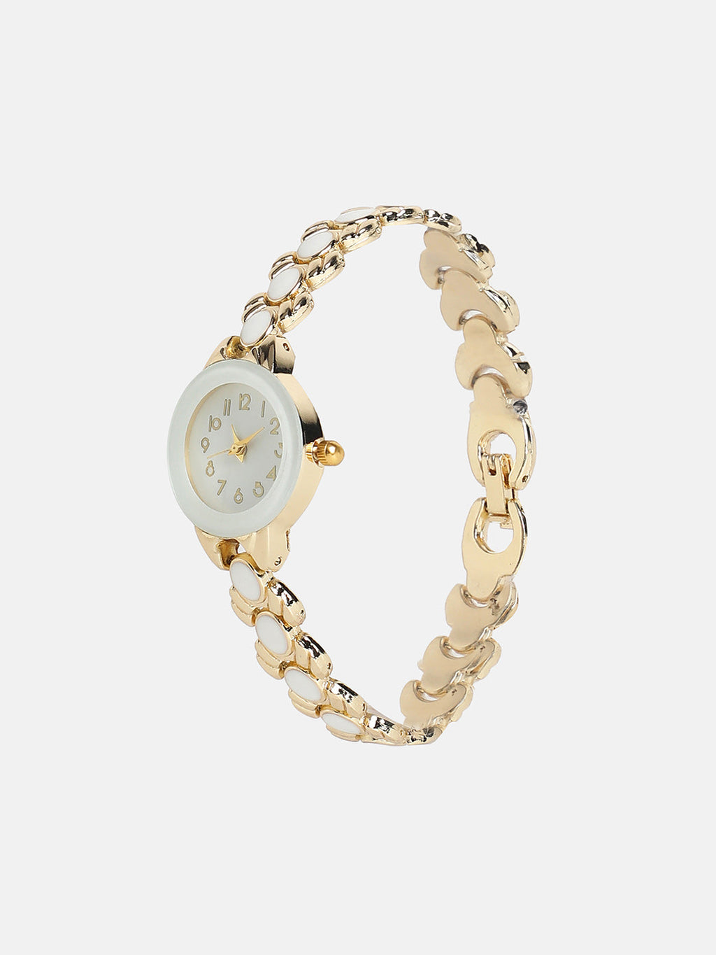 The-Enamel-Round-Watch-With-Bracelet-Combo