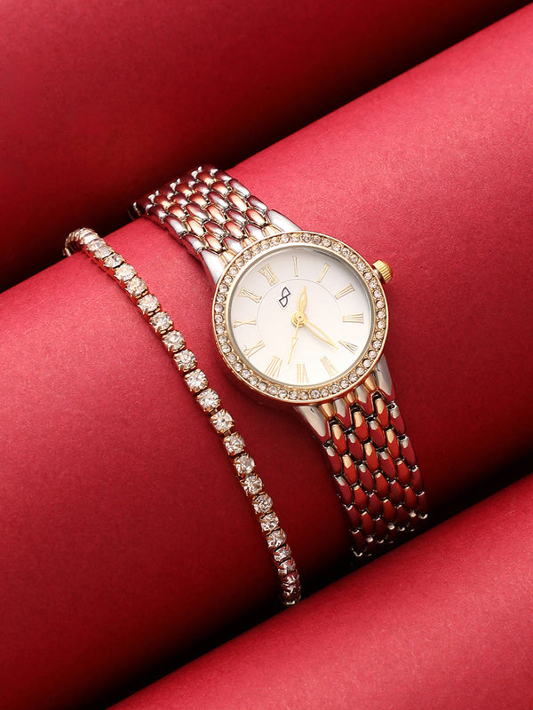 The-Roman-Venin-Round-Watch-With-Bracelet-Combo
