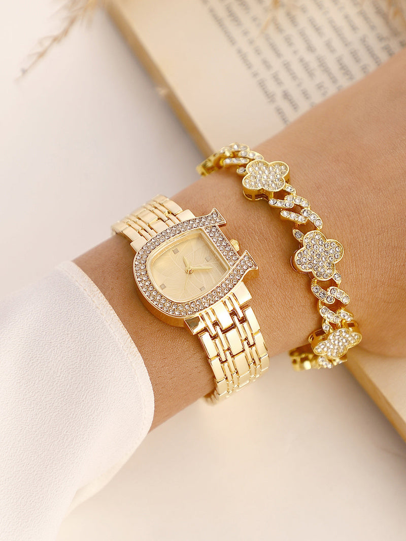 The-Buckle-Asymmetric-Watch-With-Bracelet-Combo
