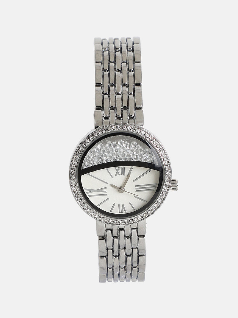 The-Horizon-Bijou-Round-Watch-With-Bracelet-Combo