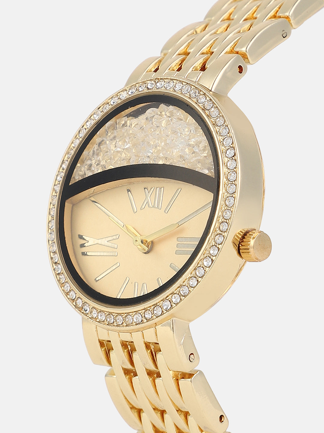 The-Horizon-Bijou-Round-Watch-With-Bracelet-Combo