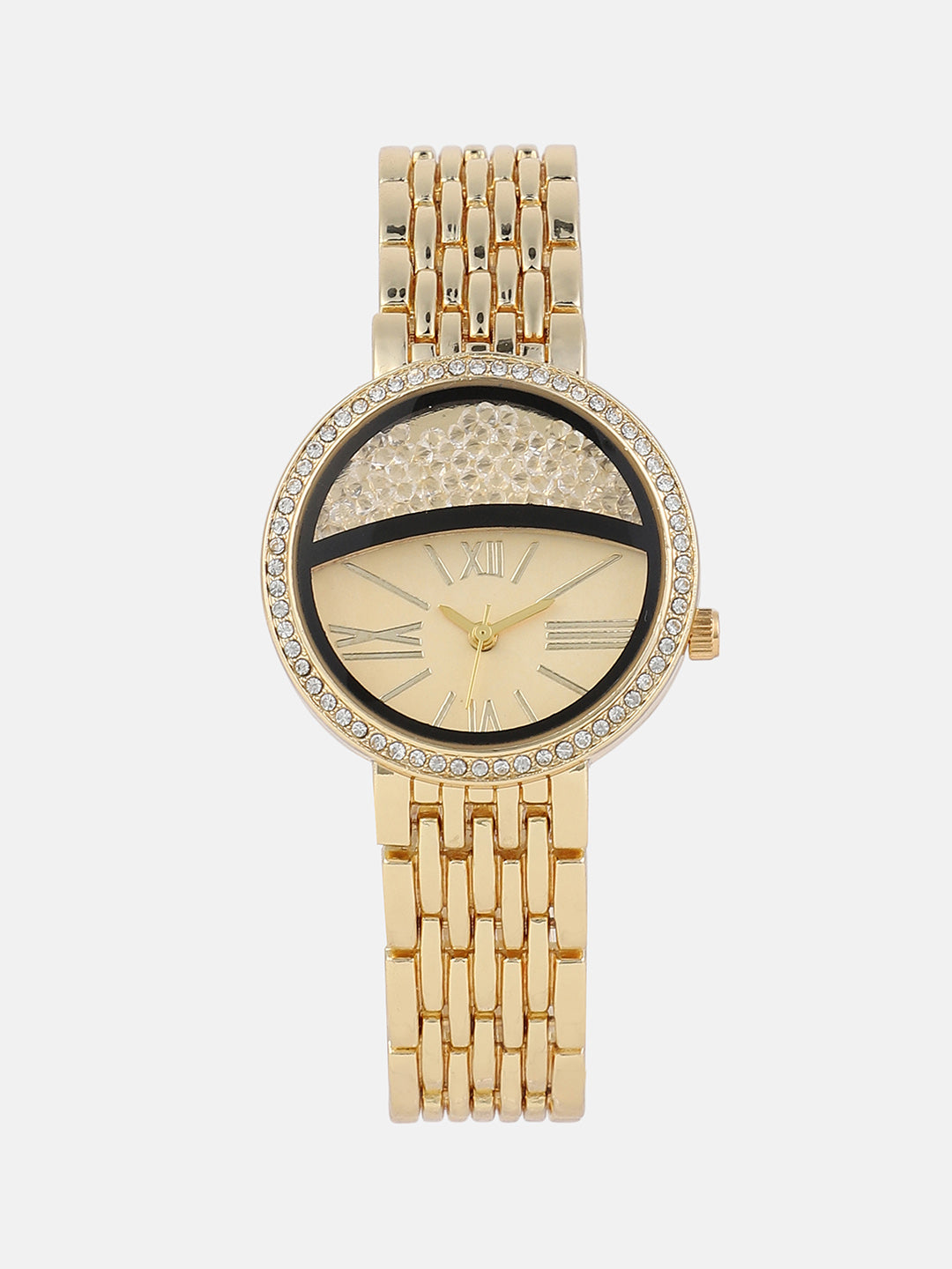 The-Horizon-Bijou-Round-Watch-With-Bracelet-Combo