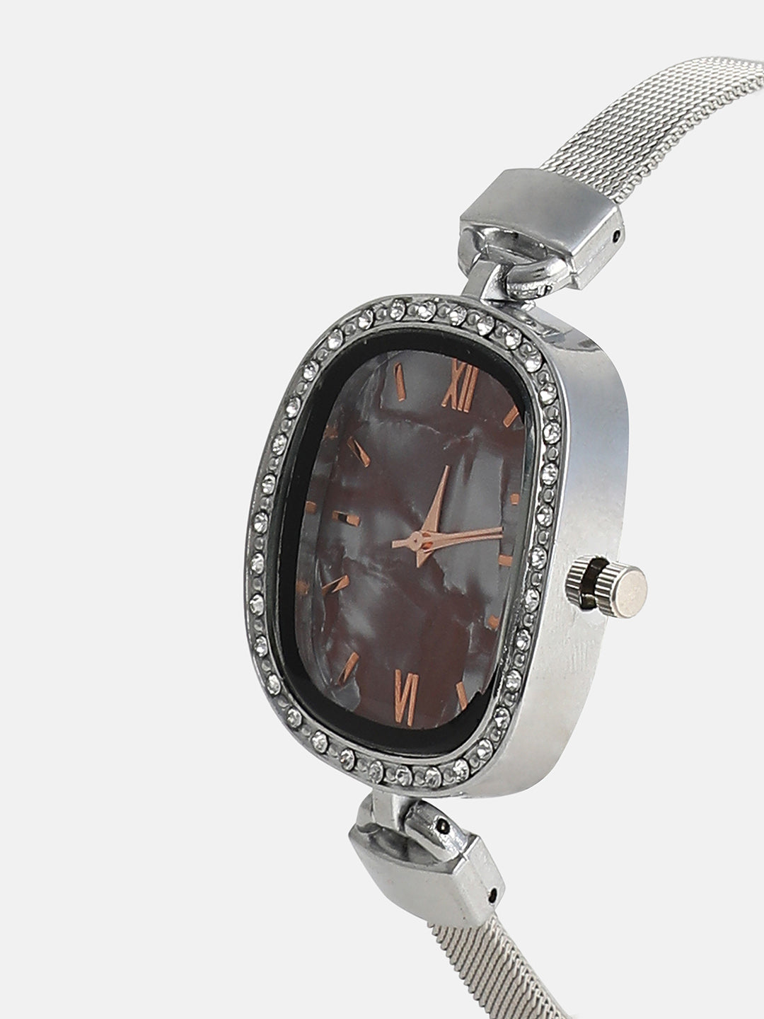 The-Textured-Square-Watch-With-Bracelet-Combo