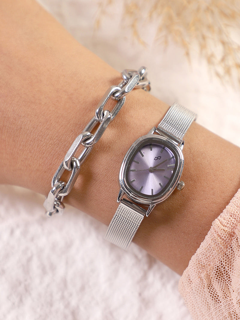 The-Cosmopolis-Mesh-Rectangular-Watch-With-Bracelet-Combo
