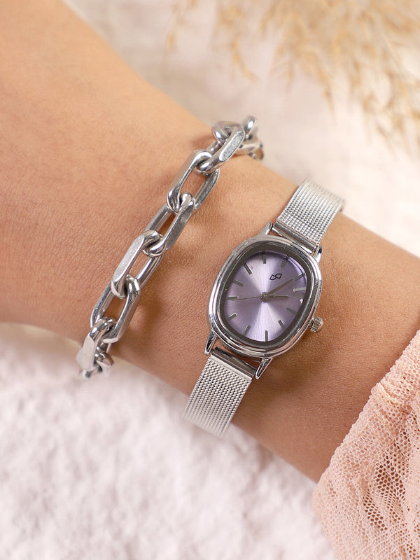 The-Cosmopolis-Mesh-Rectangular-Watch-With-Bracelet-Combo