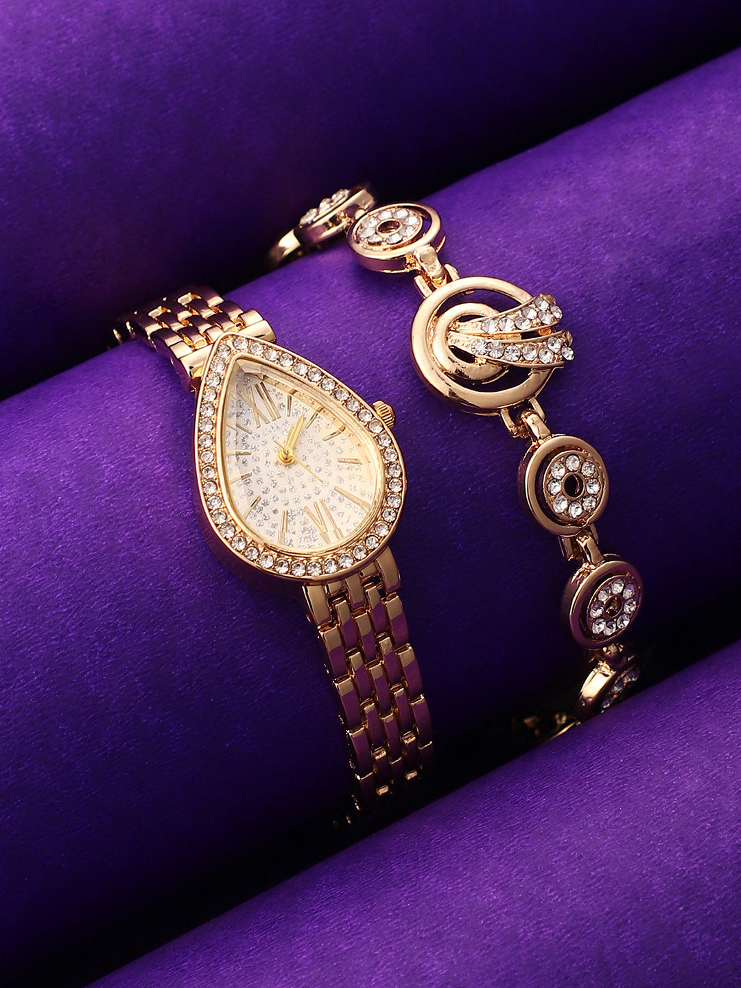 The-Teardrop-Asymmetric-Watch-With-Bracelet-Combo