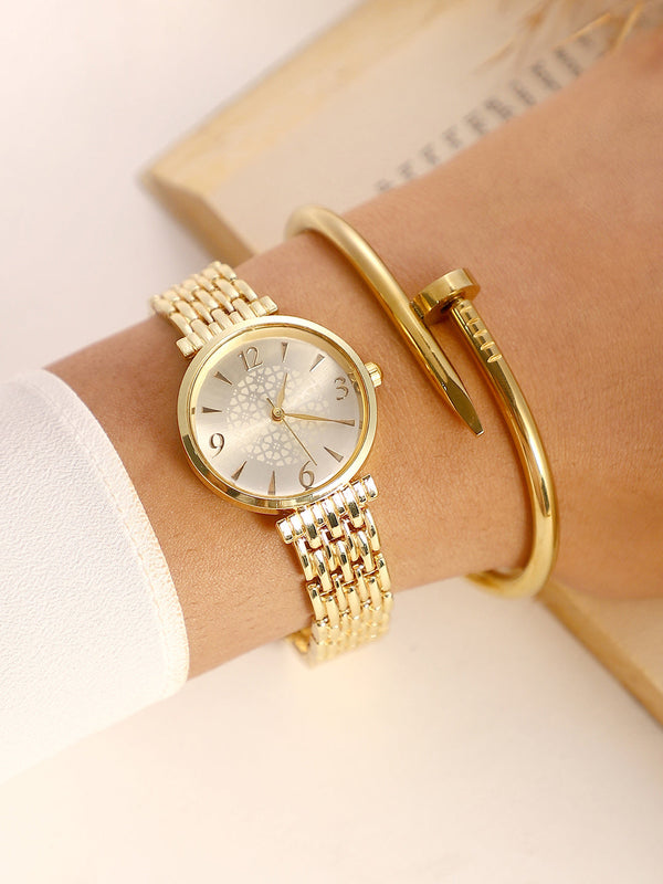 The-Noé--Round-Watch-With-Bracelet-Combo