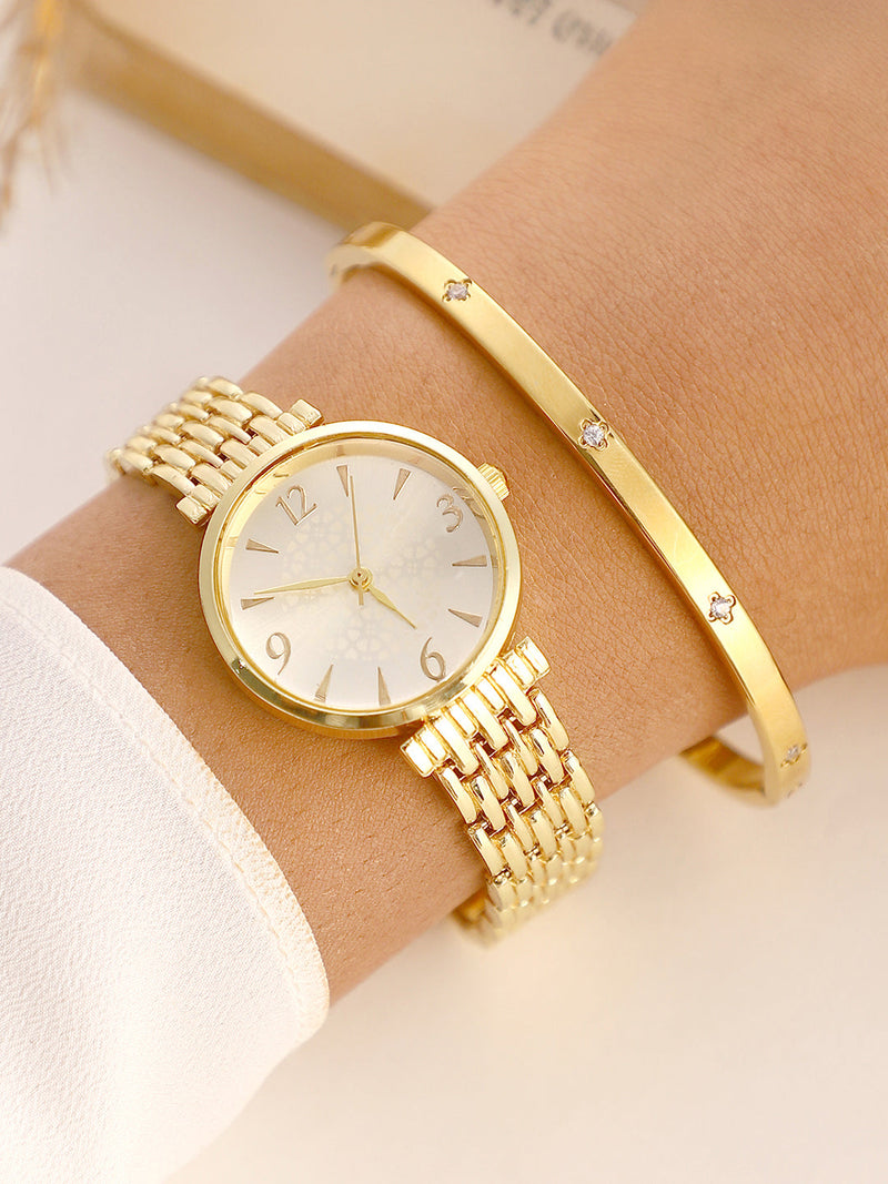 The-Noé--Round-Watch-With-Bracelet-Combo