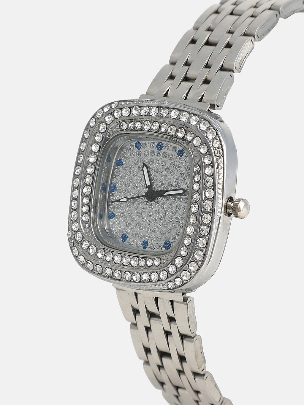 The-Embellished-Block-Round-Watch-With-Bracelet-Combo