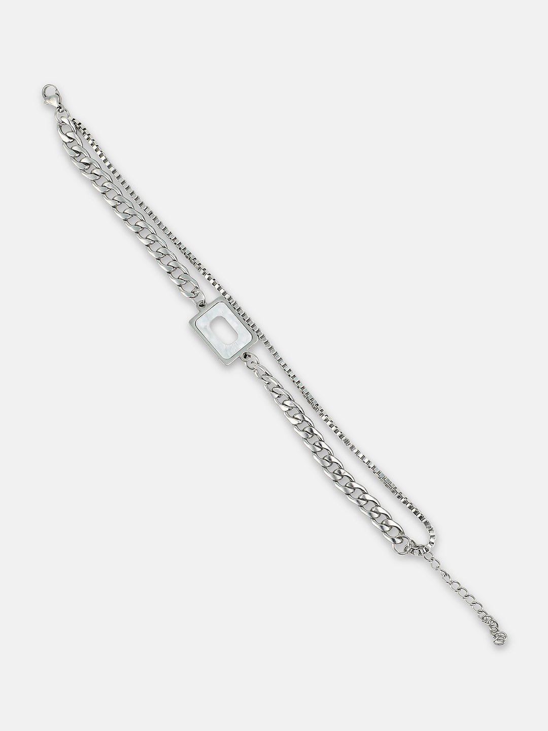 The-Ribbed-H-Link-Round-Watch-With-Bracelet-Combo