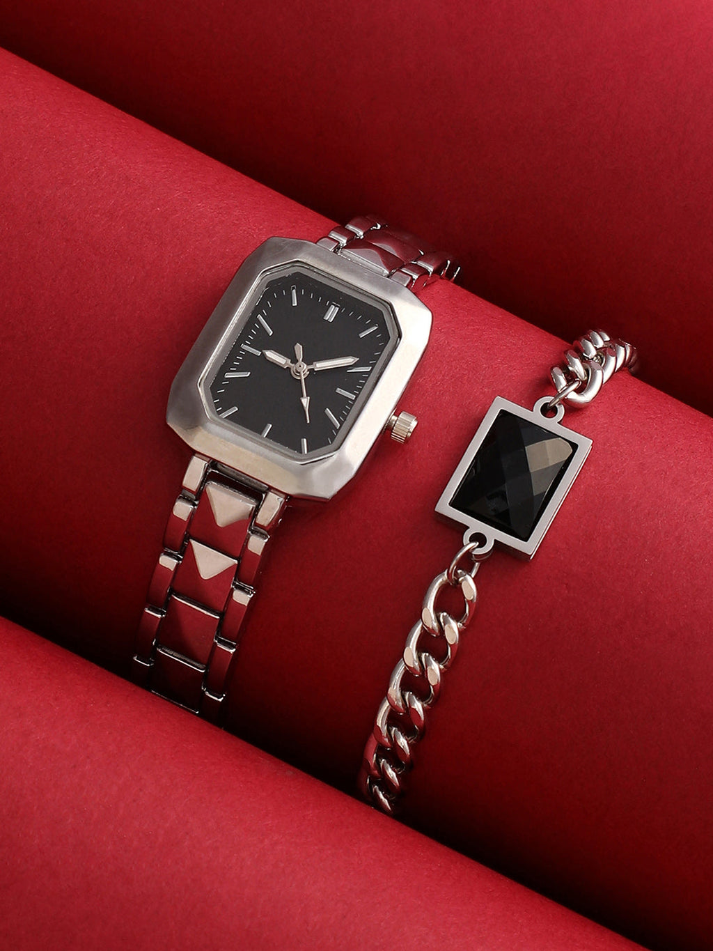 The-Savile-Rectangular-Watch-With-Bracelet-Combo