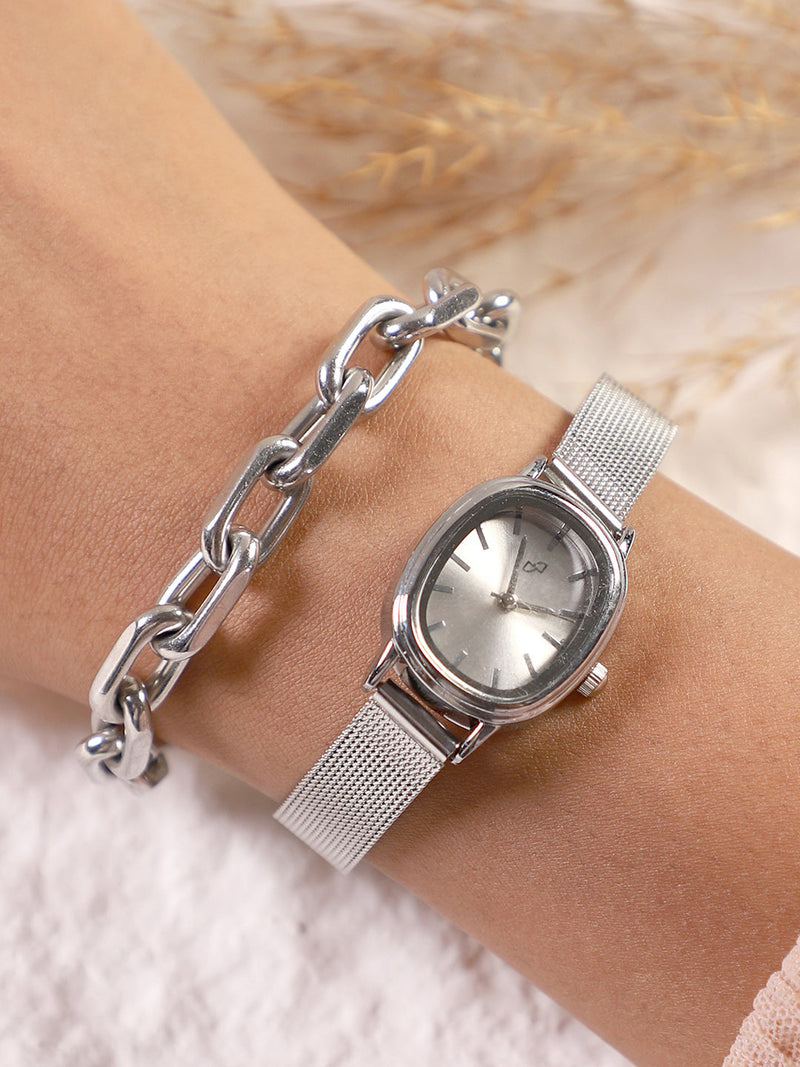 The-Cosmopolis-Mesh-Rectangular-Watch-With-Bracelet-Combo