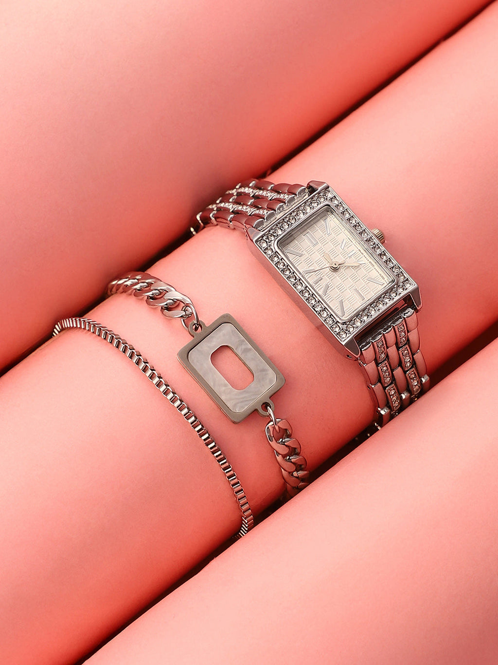 The-Chérie-Rectangular-Watch-With-Bracelet-Combo