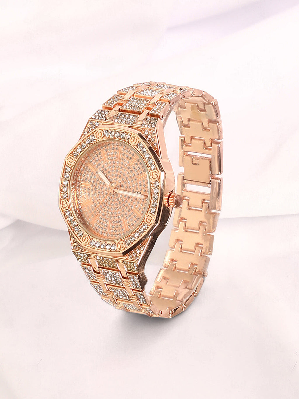 The Pompeii Round Watch - Rose Gold