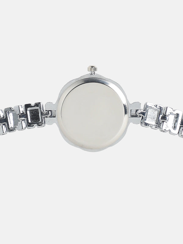 Embellished Swirl Round Watch