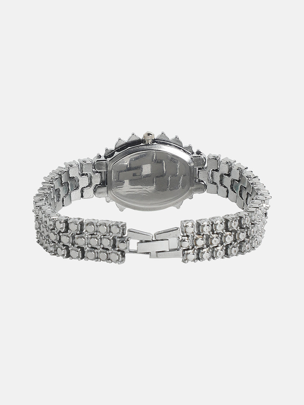 Embellished Block Oval Watch
