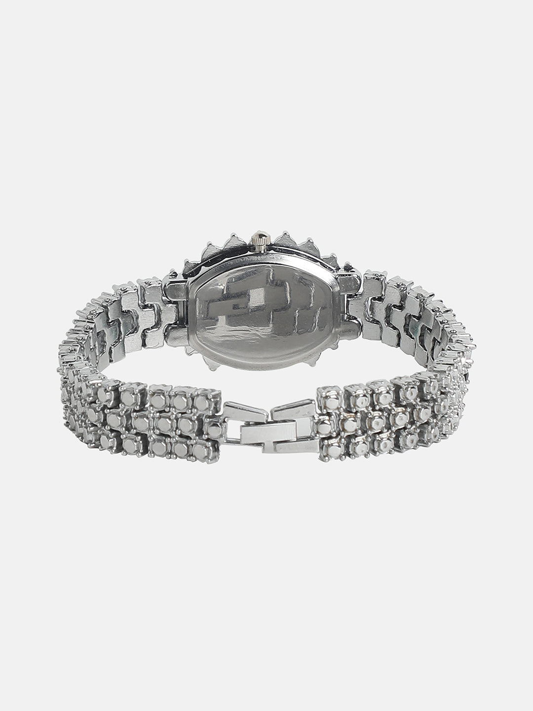 Embellished Block Oval Watch
