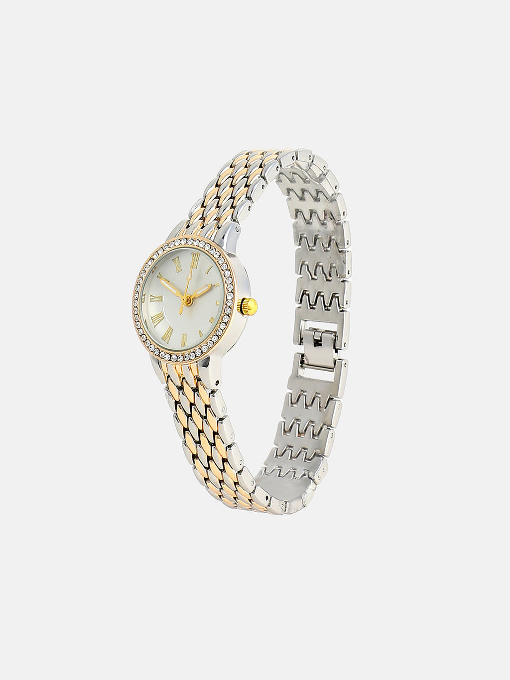 The Roman Venin Round Watch - Ivory White
