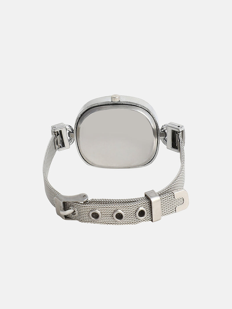 The Textured Square Watch - Emerald Green