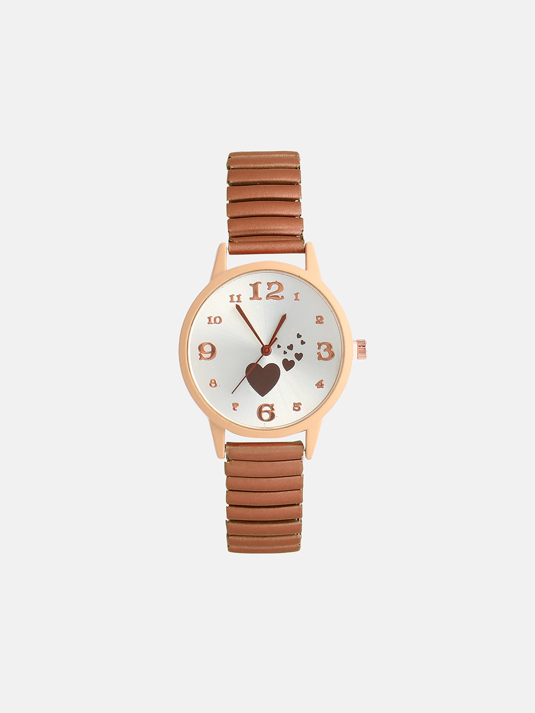 The Ribbed Heart Round Watch