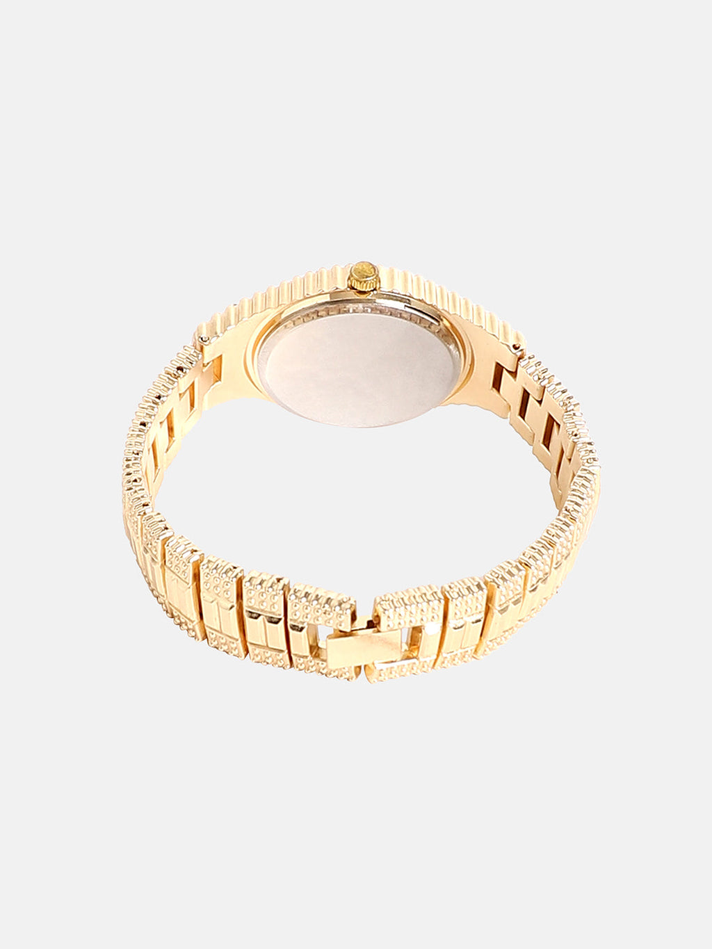 The Embellished Round Watch - California Gold