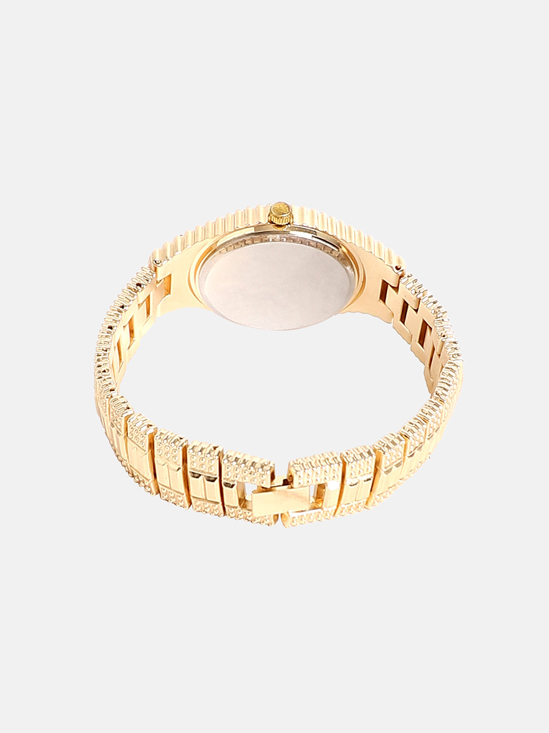 The Embellished Round Watch - California Gold