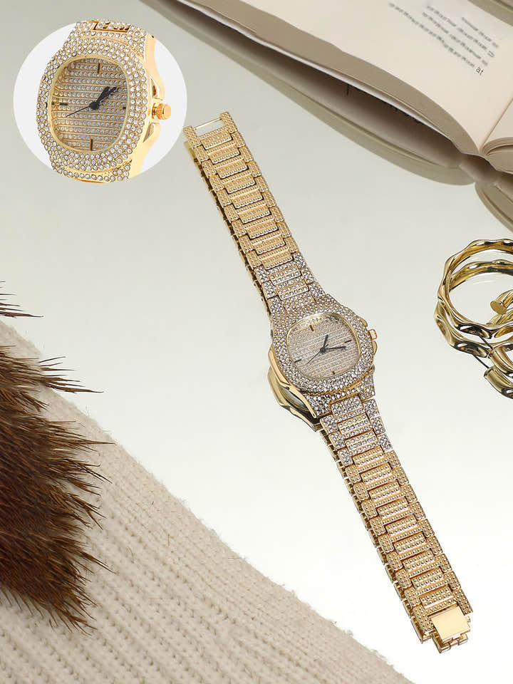The Embellished Cluster Square Watch