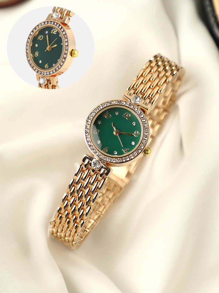 The Roman Venin Round Watch - California Gold