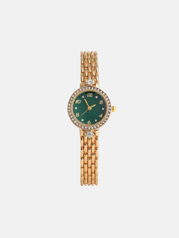 The Roman Venin Round Watch - California Gold