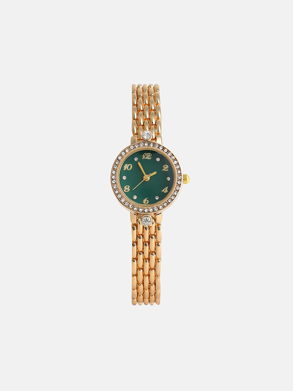 The Roman Venin Round Watch - California Gold