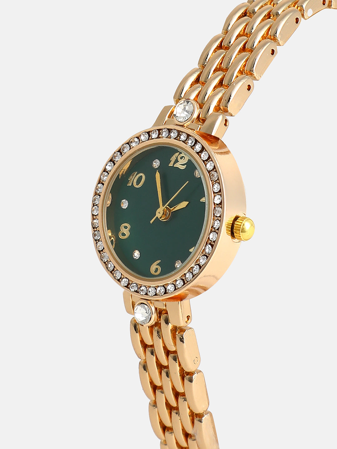 The Roman Venin Round Watch - California Gold