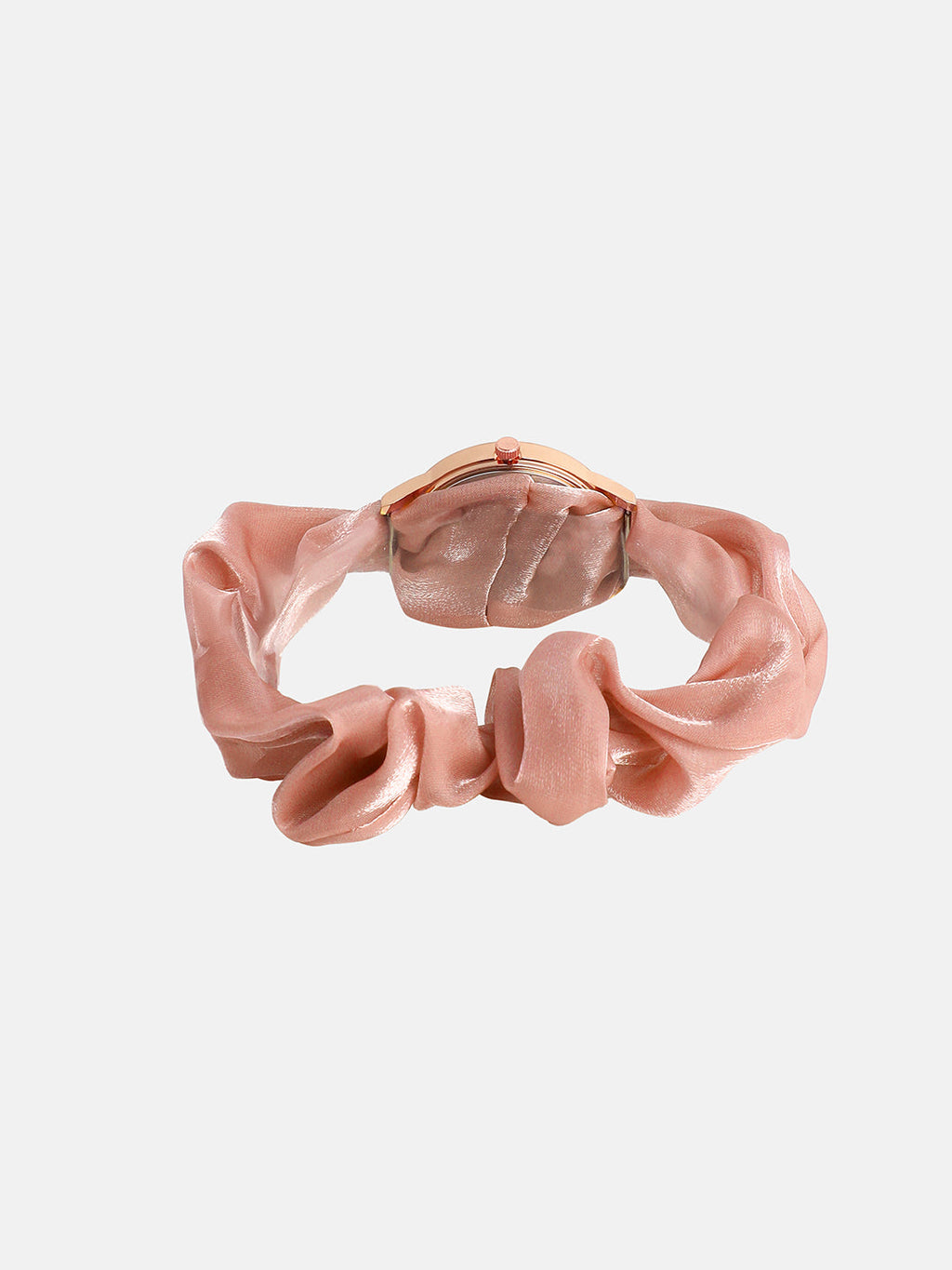 The Scrunchie Heart Round Watch - Baby Pink