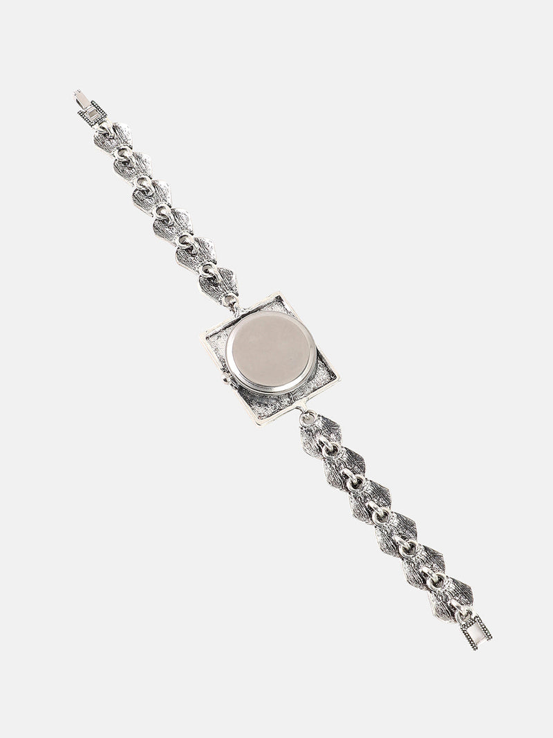 The Seashell Square Watch - Antique Silver