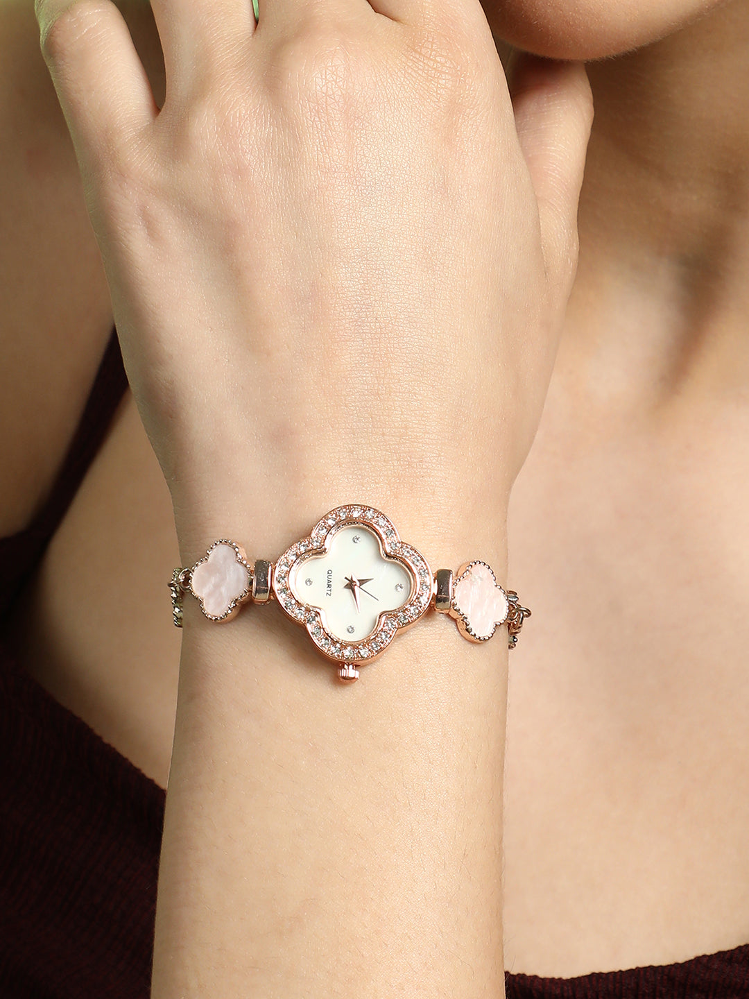 The Clover Chain Watch - Off-White