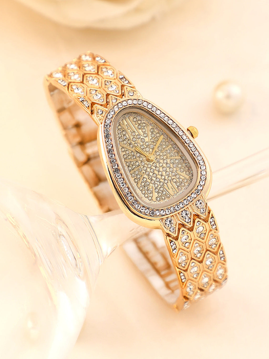 The Bijou Ophidian Oval Watch - California Gold