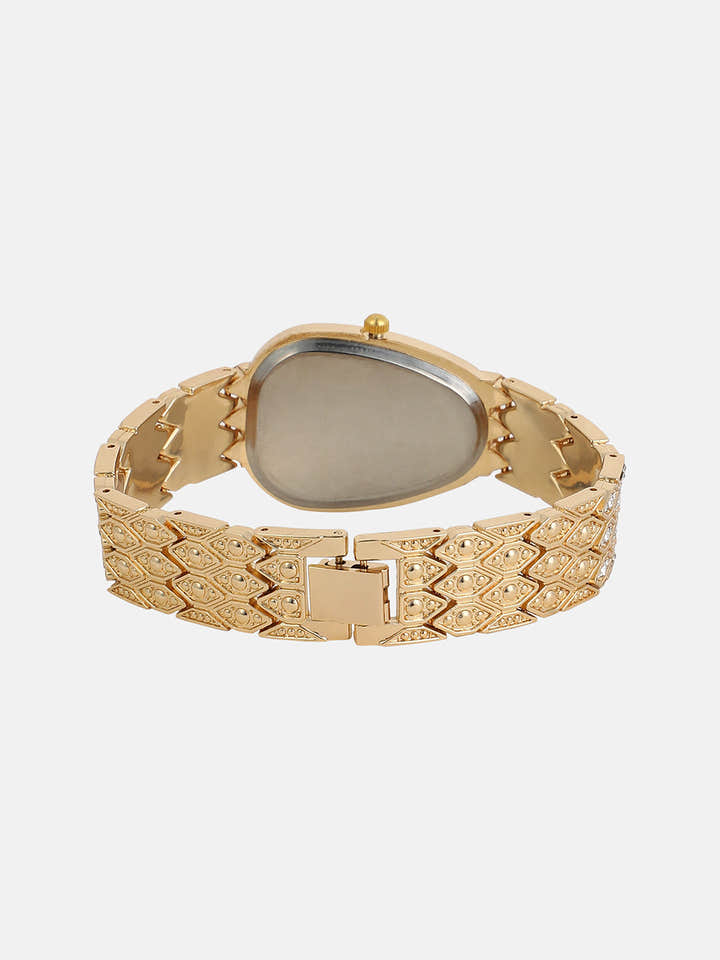 The Bijou Ophidian Oval Watch - California Gold