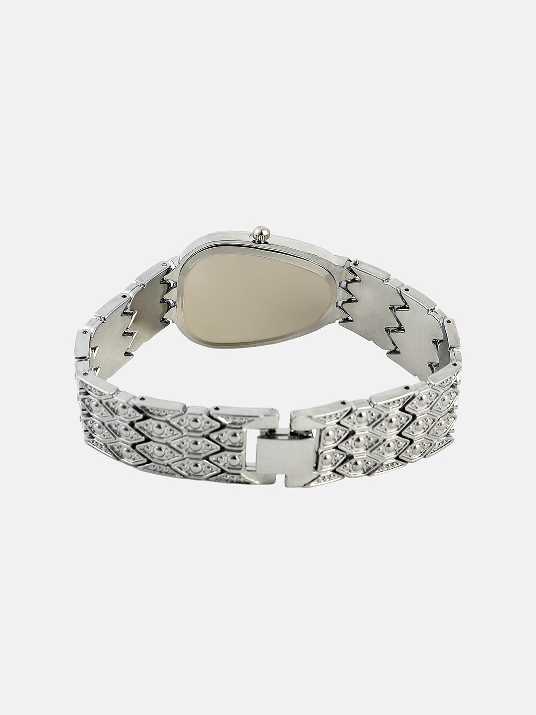 The Bijou Ophidian Oval Watch - Metallic Silver