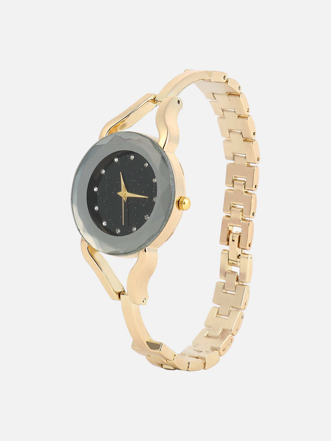 The Celeste Gem Round Watch - California Gold