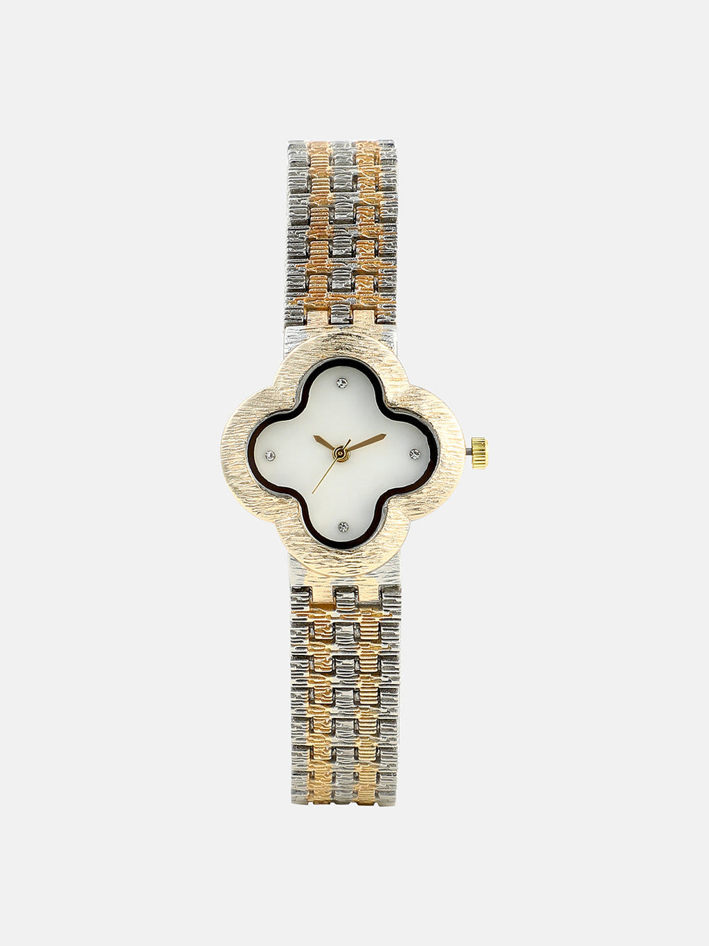 The Dented Clover Watch - Ivory White