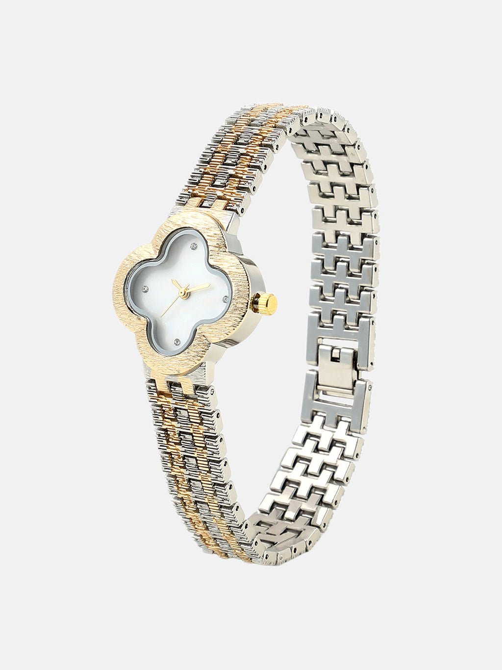 The Dented Clover Watch - Ivory White