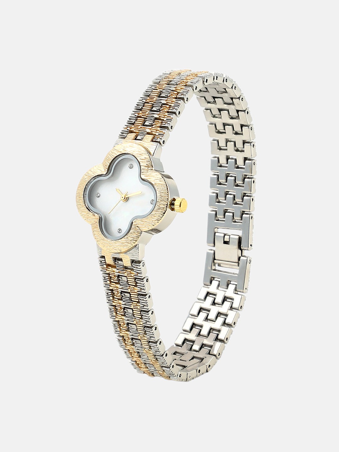 The Dented Clover Watch - Ivory White
