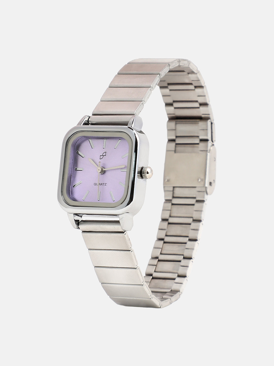 The Downtown Chain Square Watch - Iris Purple