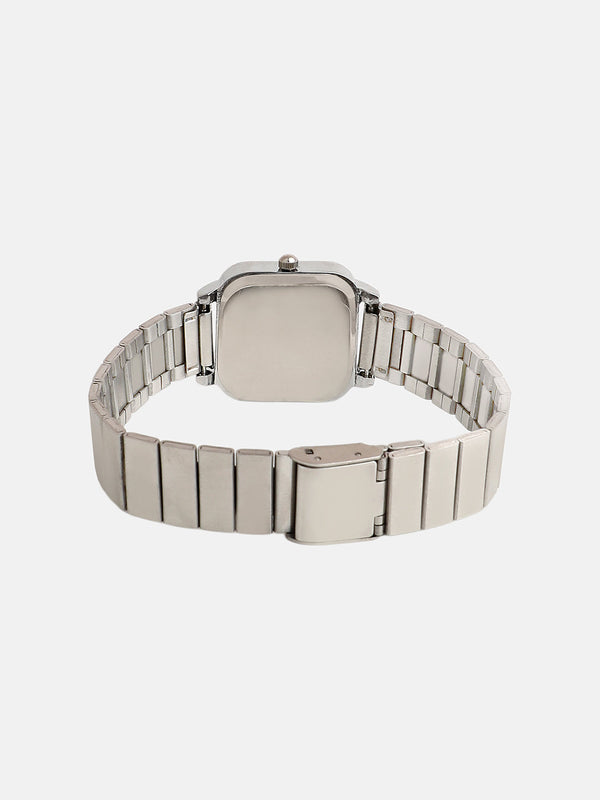 The Downtown Chain Square Watch - Iris Purple