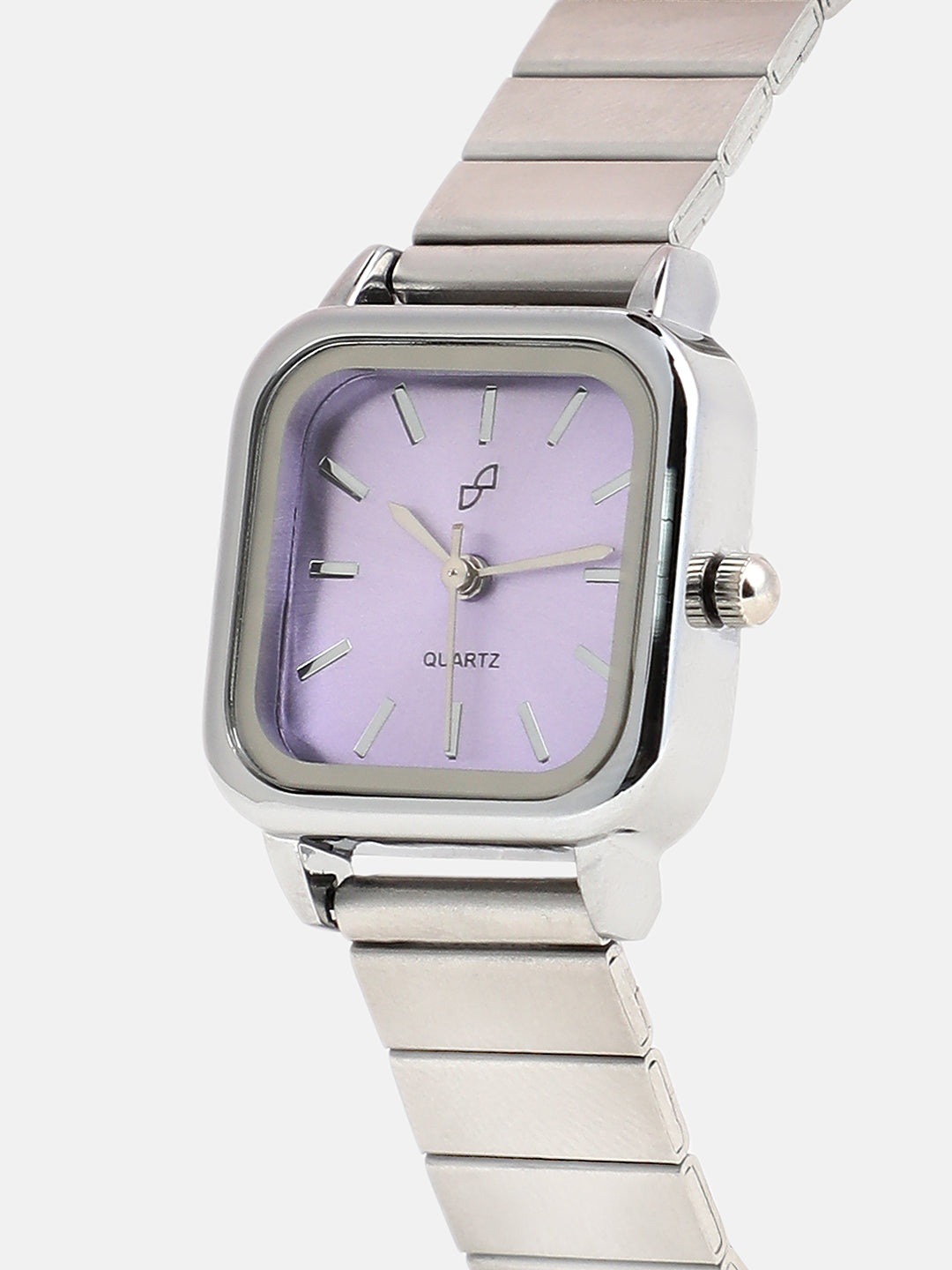 The Downtown Chain Square Watch - Iris Purple