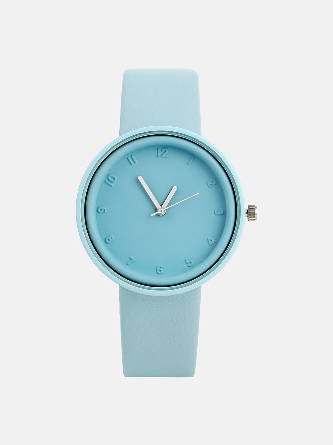The Off-Duty Round Watch - Powder Blue