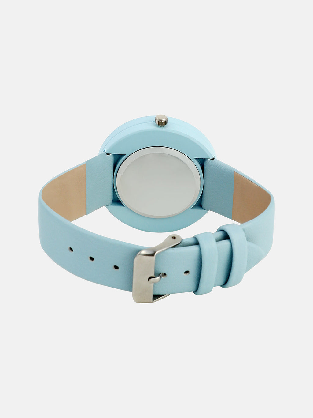 The Off-Duty Round Watch - Powder Blue