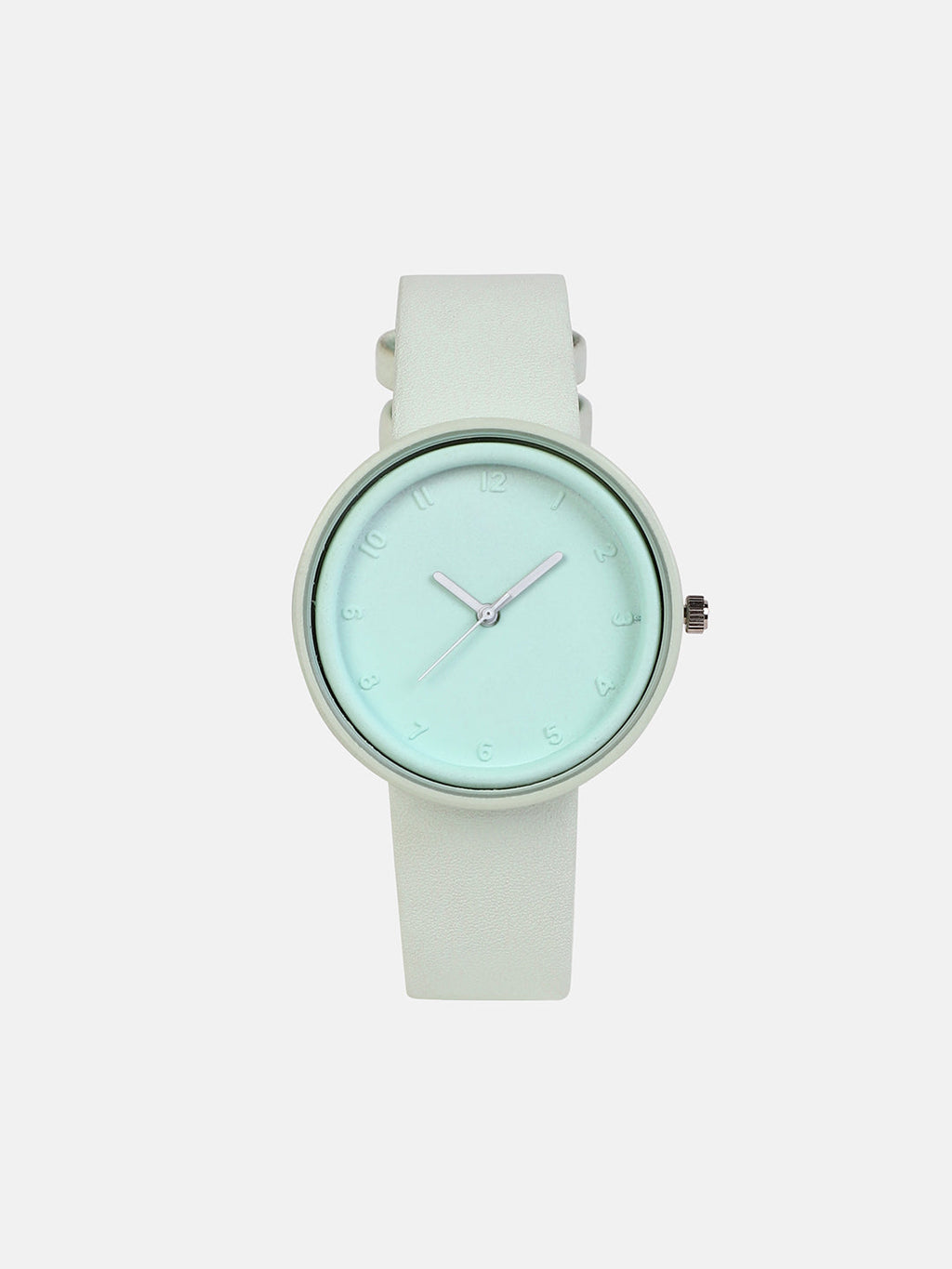 The Off-Duty Round Watch - Mint Green