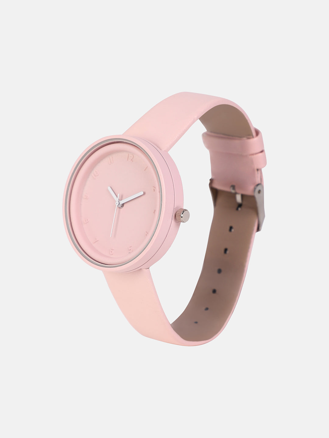 The Off-Duty Round Watch - Blush Pink