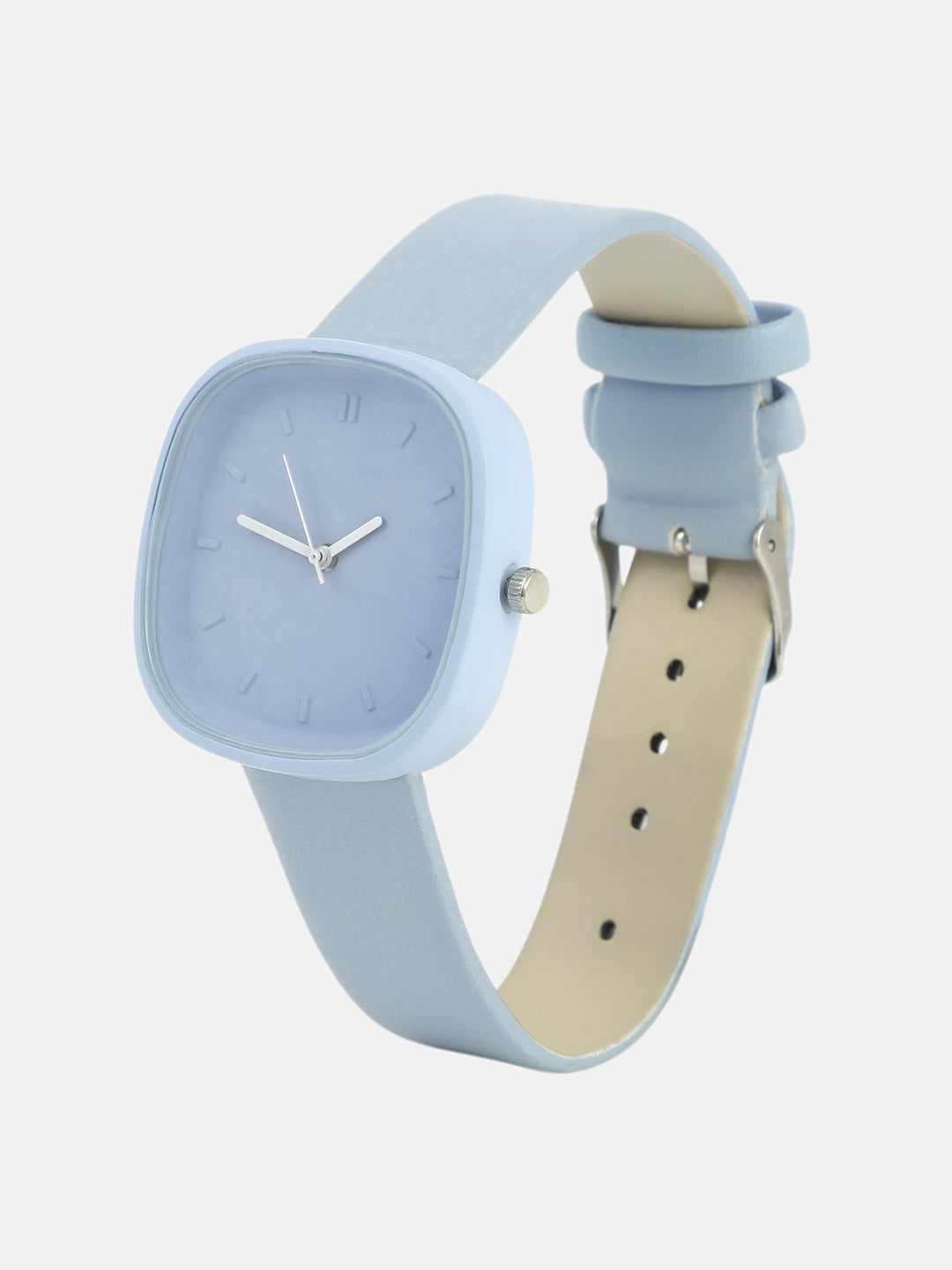 The Off-Duty Cushion Watch - Powder Blue